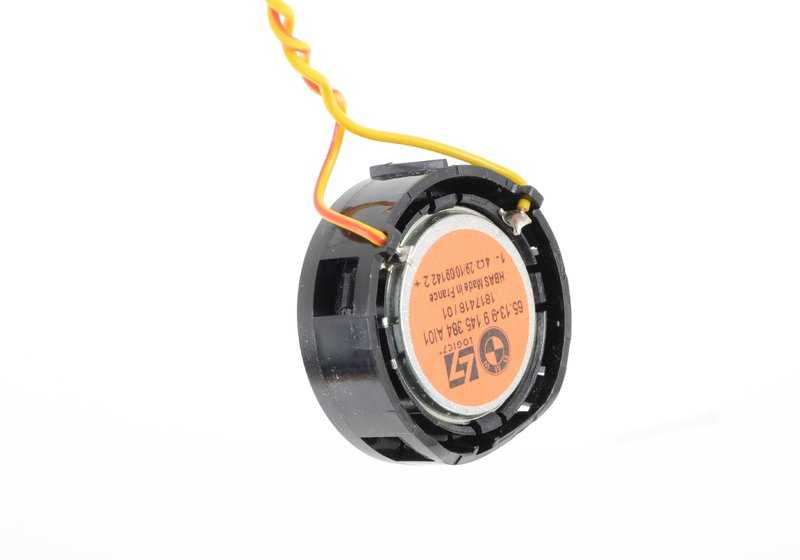 Palestrante agudo (tweeter) OEM 65139145384 para BMW E63, E63N, E64, E64N. Parte do sistema de som HiFi frontal. BMW original.