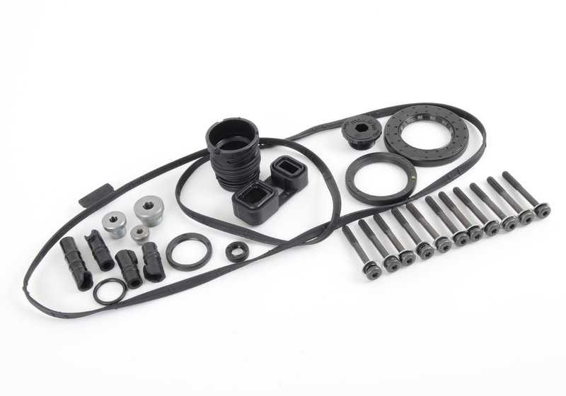 Gasket Set OEM 24277583124 for BMW (Compatible models: E81, E82, E87, E88, E90, E91, E92, E93, E60, E61, E63, E64, E65, E66, F01, F02, E84, E85, E86, E89). Original BMW