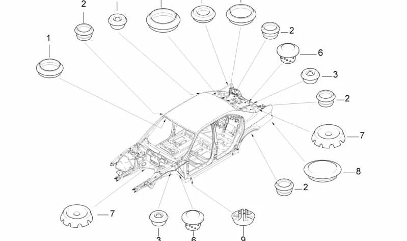 OEM 517169883 Prise en charge du chat d'ascenseur pour BMW E38 725TDS, 728i (toutes les variantes). Pièce BMW originale. Idéal pour remplacer le point de support de l'ascenseur dans le châssis.