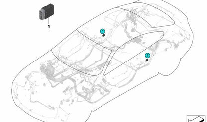 OEM LCPA Module 61359273584 for BMW E92 (316i, 318i, 320d), F32, E61. Compatible with several models according to electrical configuration. Original BMW.
