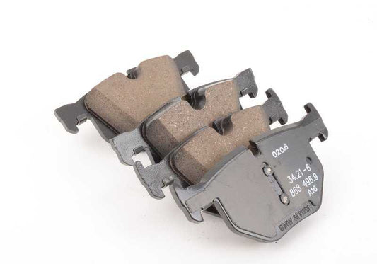 Juego de pastillas de freno sin amianto OEM 34216868497 para BMW F15, F16. Original BMW.