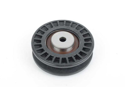 Polea tensora del aire acondicionado OEM 64551721844 para BMW E30 318i AJ93, BA73 y 318is AF91, AF92, AF93. Compatible con motores M42. Original BMW.