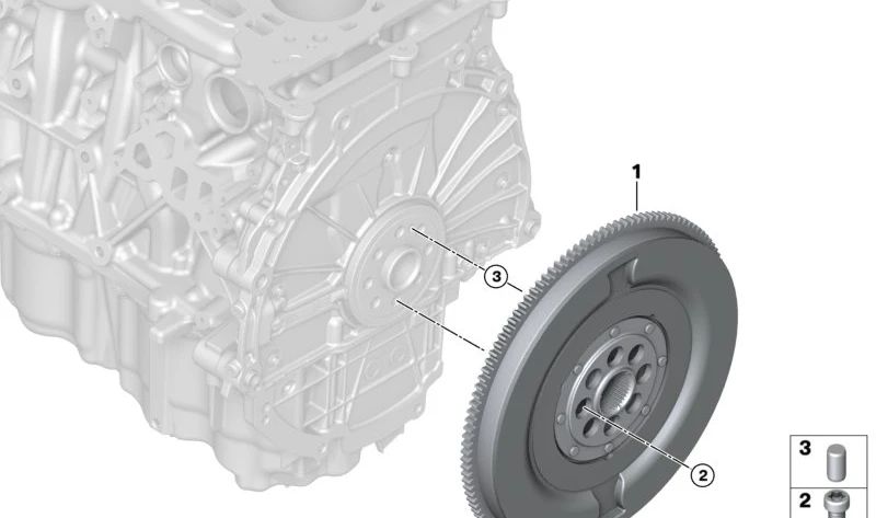 Volante bimasa OEM 24005A26EA5 para BMW G20, G21, G22, G23, G26, G60, G70, G45, G05, G18, G06, G07, G09. Original BMW.
