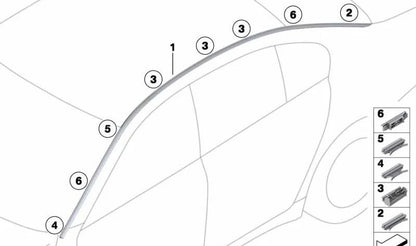 Clamp for BMW F01, F02, F04 (OEM 51137217789). Genuine BMW