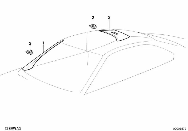 Rear right pillar trim for BMW E31 (OEM 51438160256). Original BMW.