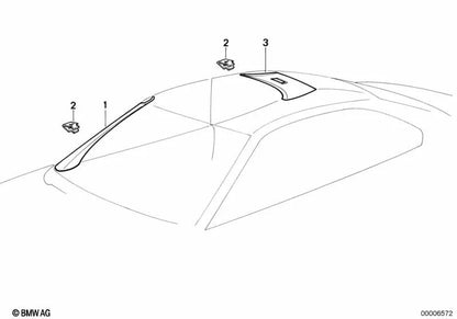 Rear right pillar trim for BMW E31 (OEM 51438160256). Original BMW.
