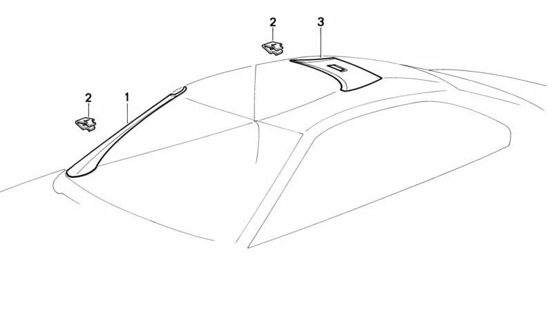 Cubierta de carril del viento izquierda para BMW Serie 8 E31 (OEM 51438156465). Original BMW