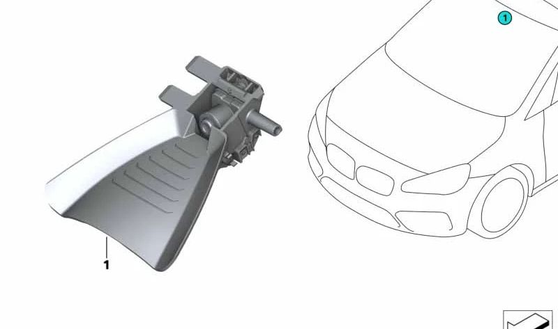 Cámara frontal asistente de carril KaFAS OEM 66519458737 para BMW F48, F49. Original BMW.