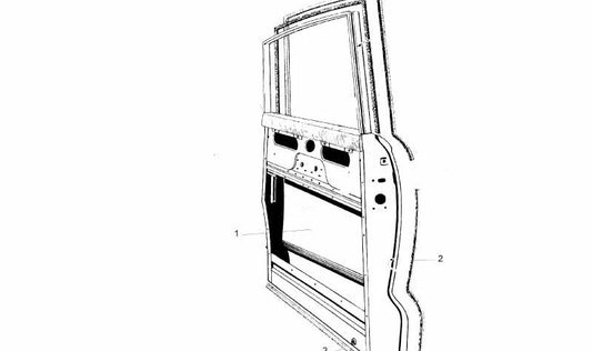 Porta posteriore destra OEM 51326554262 per BMW E82, E88, E90, E91, E92, E93. BMW originale.