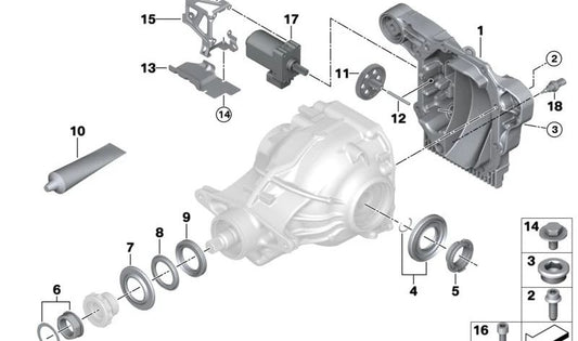 Protector térmico OEM 33107934506 para BMW G42, G20, G21, G22, G23, G26, G30, G31, G32, G14, G15, G16, G01, G45, G02, G05, G18, G07, G29. Pieza original BMW.