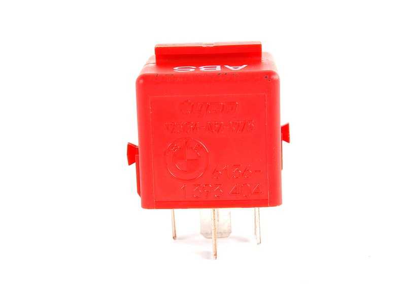 Relé principal ABS color rojo (OEM 61361393404) para BMW E36 y Z3. Repuesto original BMW.