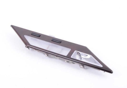 Luz de lectura interior trasera derecha con acabado en madera OEM 63318352608 para BMW E38. Original BMW.