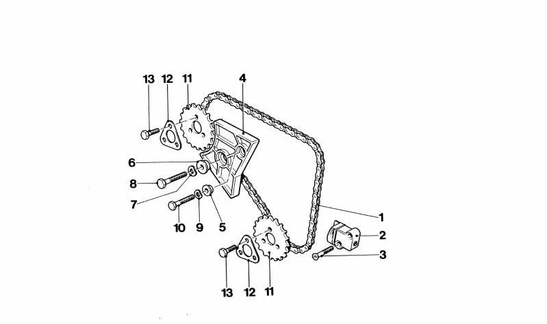 Pistón tensor de cadena OEM 11312148250 para BMW E36, E46, E83, E85, Z3, Z4. Original BMW.