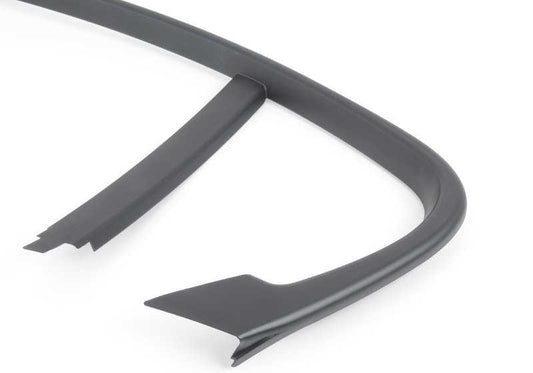 Cubierta marco ventana puerta trasera derecha OEM 51347060222 para BMW E90. Original BMW.