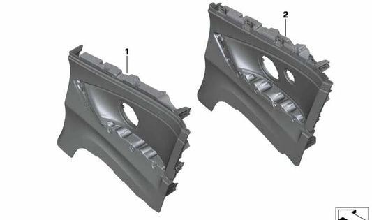 Pannello laterale posteriore destro 51437463890 per BMW F33. BMW originale.