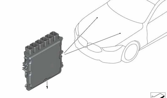 Unidad de control del motor DME OEM 12145A4DEF4 para BMW G30 M550i xDrive, G11/G12 750i/750Li xDrive, G14 M850i xDrive. Original BMW.