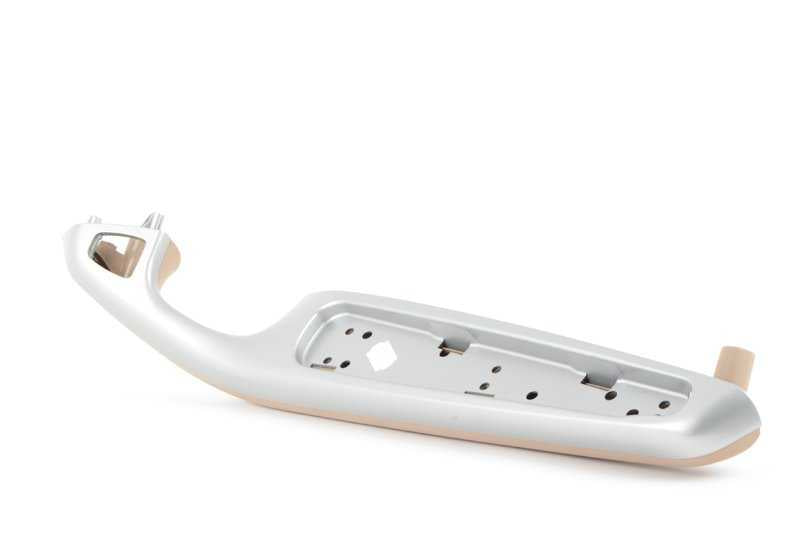Reposabrazos delantero derecho color beige Titan II OEM 51417049684 para BMW E46. Pieza original BMW.