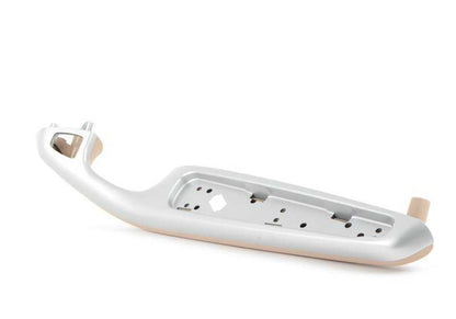 Reposabrazos delantero derecho color beige Titan II OEM 51417049684 para BMW E46. Pieza original BMW.