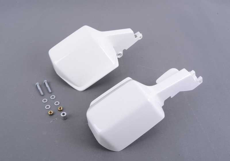 Kit protector de manos blanco OEM 71602303496 para BMW Motorrad {F650GS, F700GS, F750GS, F800GS, F850GS, F900XR, G310GS, R1200GS, R1250GS, S1000XR}. Original BMW.