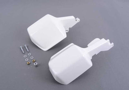 Kit protector de manos blanco OEM 71602303496 para BMW Motorrad {F650GS, F700GS, F750GS, F800GS, F850GS, F900XR, G310GS, R1200GS, R1250GS, S1000XR}. Original BMW.