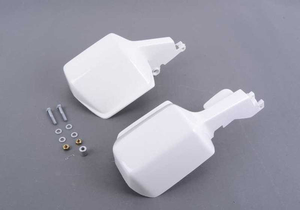 Kit protector de manos blanco OEM 71602303496 para BMW Motorrad {F650GS, F700GS, F750GS, F800GS, F850GS, F900XR, G310GS, R1200GS, R1250GS, S1000XR}. Original BMW.
