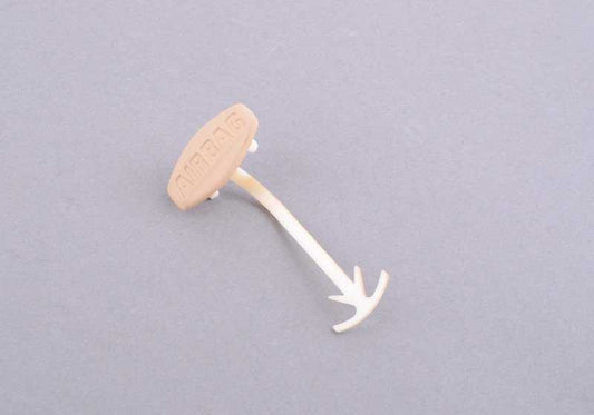 Placa embellecedora Airbag beige OEM 51417076807 para BMW E60, E60N, E61, E61N. Pieza original BMW.