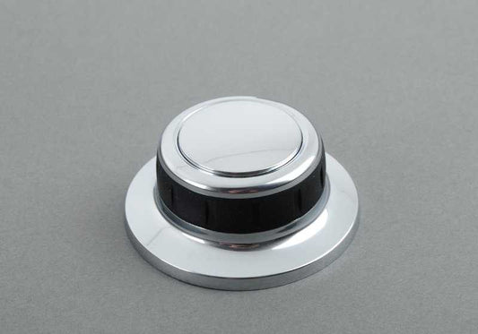 Botón de control cromado OEM 65829179814 para BMW E92 y E93 (todos los modelos compatibles). Original BMW.