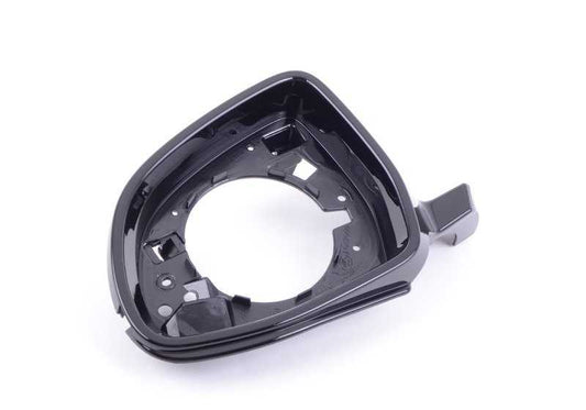 Soporte espejo retrovisor izquierdo negro OEM 51167327911 para BMW F25, F26, F15, F16. Compatible con versiones Shadow Line. Original BMW.