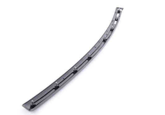 Decorative Molding Left Door OEM 51416986217 For BMW E92, E92N, E93, E93N. Black diamond finish. Original BMW piece.