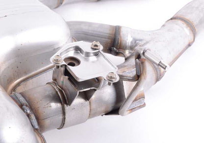Rear silencer with exhaust valve for BMW F80, F82, F83 (OEM 18307851179). Original BMW