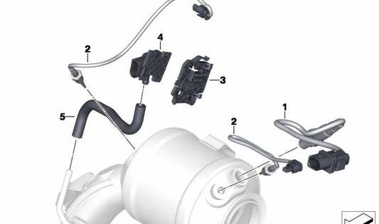 Sensor de masa de aire OEM 13627823487 para MINI R56, R55, R57, R58, R59, R60, R61... y más. Original MINI.