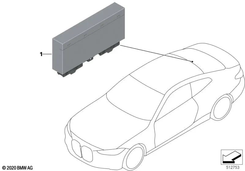 Modulo Cabrio Hood per BMW 4 G23 Series, G83 (OEM 61355A432C0). BMW originale