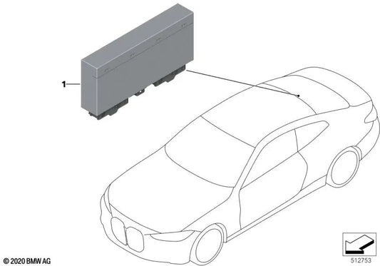 Modulo Cabrio Hood per BMW 4 G23 Series, G83 (OEM 61355A432C0). BMW originale