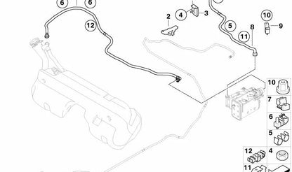 Soporte de fijación OEM 16137833029 para BMW E85, E86. Original BMW.