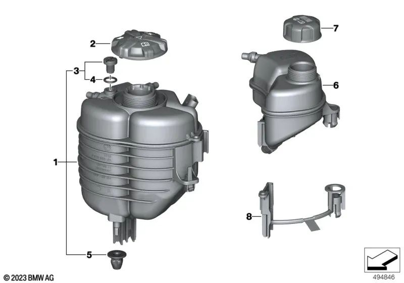 Tapón del depósito de expansión para BMW E81, E82, E87, E88, F20, F21, F22, F23, F87, G42, E90, E91, E92, E93, F30, F31, F34, F35, G20, G21, G28, F32, F33, F36, G22, G23, G26, F07, f10, f11, f18, g30, g31, g38, f06, f12, f13, g32, f01, f02, g11, g12, g14,