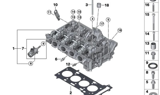 Vis ASA pour BMW E81, E82, E87N, E88, F20, F21, F40, F52, F70, F22, F23, F44, F45, F46, G42, G87, U06, E90, E91, E92, E93, F30, F31, F34, F35, G20, G21, G28, G80, G81, F32, F33, F36, G22, G23, G26, G82, G83, E60, E61, F07, F10, F11, F18, G30, G31, G3, G3