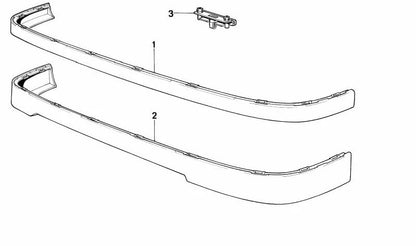 Clip blanco de sujeción OEM 51711979334 para BMW E30 {3er serie}. Pieza original BMW. Ideal para fijar spoilers delanteros u otros componentes.