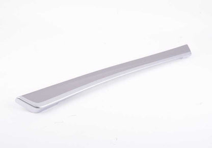 Moldura embellecedora de puerta en aluminio derecha OEM 51418050164 para BMW F10, F11. Original BMW.