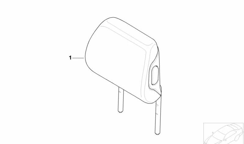 Plub in pelle OEM 52207027850 per BMW E46 316Ti (tutti i modelli compatibili). BMW originale di colore antracite.