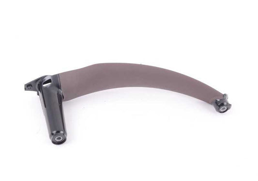 Soporte manilla puerta izquierda color Tabak OEM 51416969407 para BMW X5 E70, E70 LCI. Original BMW.