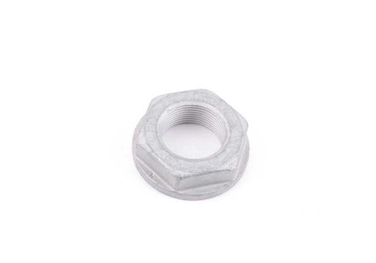 Hexagonal nut with OEM flange 23217537917 for BMW E81, E82, E87, E88, E46, E90, E91, E92, E93, E60, E61, F10, F11, E63, E64, F06, F12, F13, E89. Original BMW.