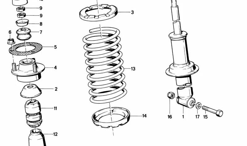 Acoplamiento elástico cardán (Gelenkscheibe) OEM 33521125651 para BMW E28, E24, E23. Original BMW.