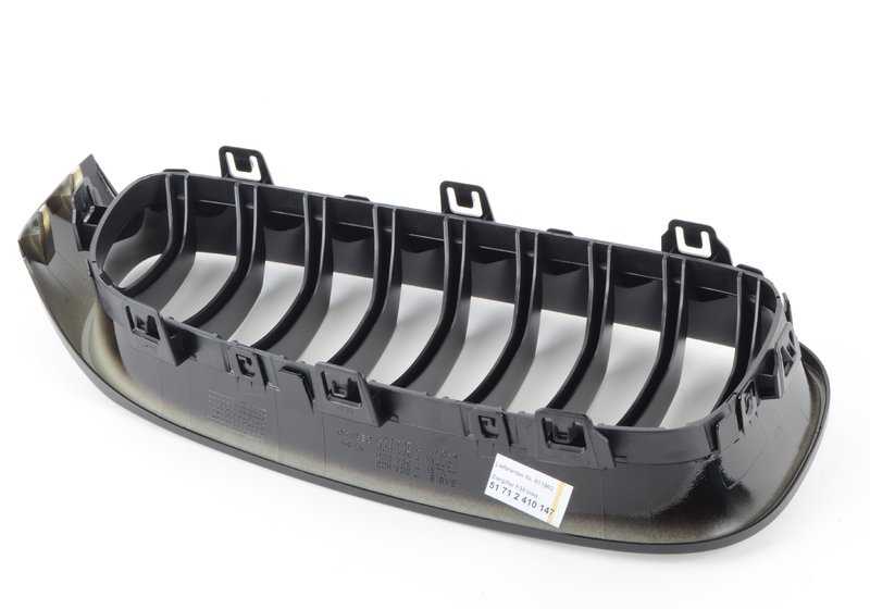 Grill decorativo M Left Performance Black Brillo OEM 51712410147 per BMW 3 F34 GT Series, F34 GT LCI. BMW originale.