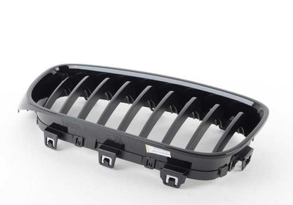 Grill decorativa frontal direita M Performance Black Brillo OEM 51712410146 Para BMW 3 F34 GT Series, F34 GT LCI. BMW original.