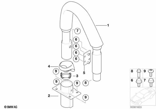 Parafuso Inntorx para BMW E52 (OEM 54617026023). BMW original