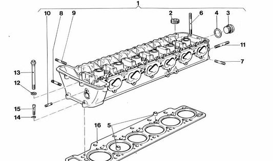 Arandela OEM 11121280413 para BMW E30, E28, E34, E24, E23. Pieza original BMW.