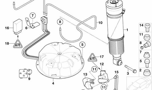 Porca autotravante OEM 07119905374 para BMW Muitos modelos originais BMW e MINI.
