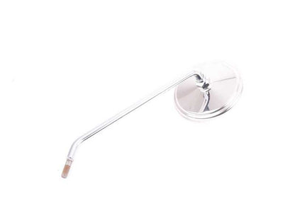 Espejo retrovisor izquierdo cromado OEM 51161236023 para BMW Motorrad R247 {R100, R100/7, R100 ST} compatibles 1976–1984. Original BMW.