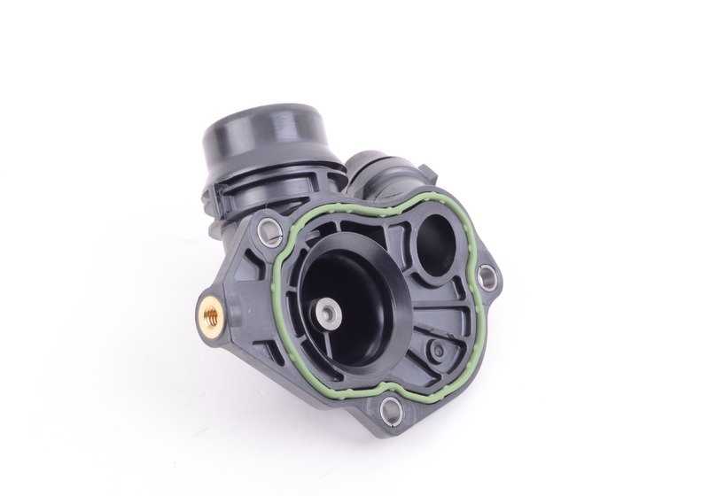 Thermostat box OEM 11518516206 for BMW F30, F30N, F31, F31N, F34, F34N, F32, F32N, F33, F33N, F36, F36N, F07, F07N, F10, F10N, F11, F11N, F06, F06N, F F13N, F01N, F02N, F25, F26, E70N, F15, E71, F16. BMW original.