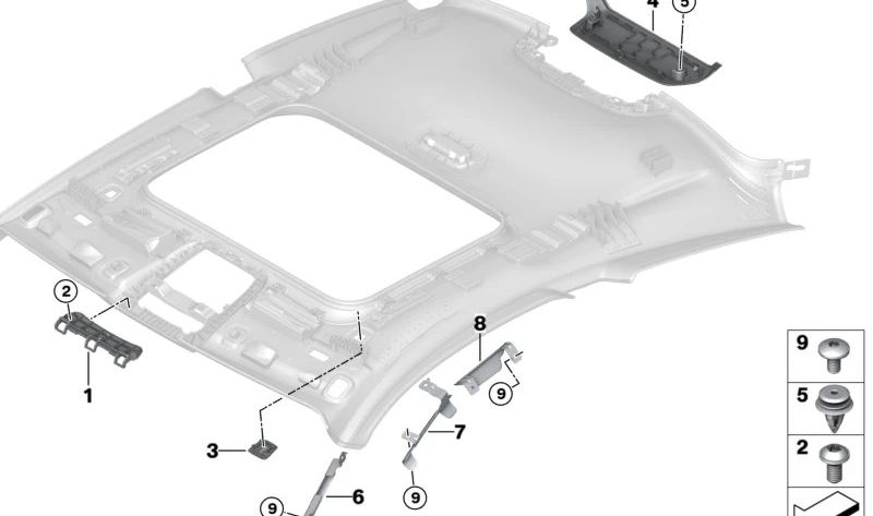 Cubierta embellecedora para carcasa de retrovisor OEM 51446993521 para BMW G22, G82. Original BMW.